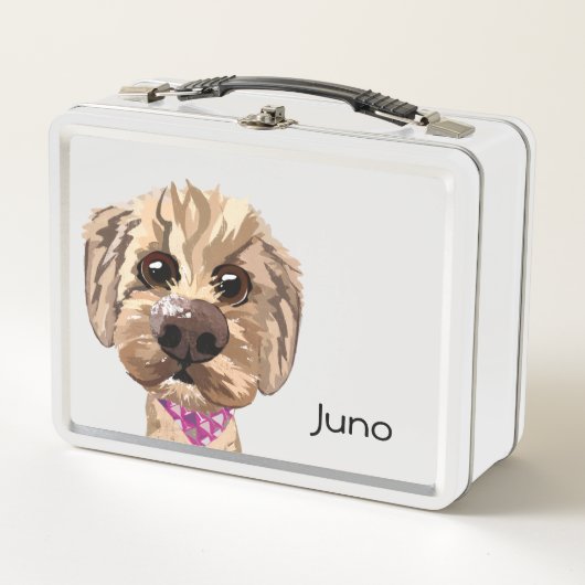 Anpassbare Doodle Dog Lunch Box (Vorderseite)