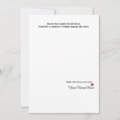 Anpassbare doppelseitige Bankkarte für Juli Dankeskarte (Rückseite)