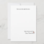 Anpassbare doppelseitige Notenkarte für November Dankeskarte (Rückseite)