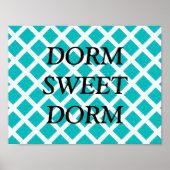 Anpassbare Dorm Sweet Dorm Poster (Vorne)