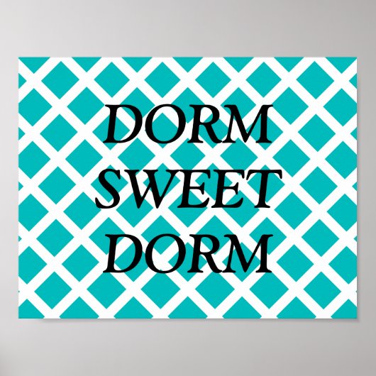 Anpassbare Dorm Sweet Dorm Poster (Vorne)