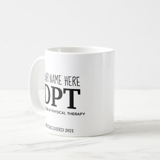 Anpassbare DPT-Tasse Kaffeetasse (Vorderseite Links)