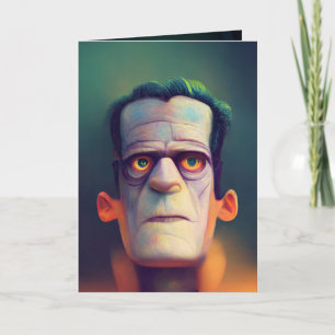 Anpassbare Dr.-Frankenstein-Monster-Karte Karte