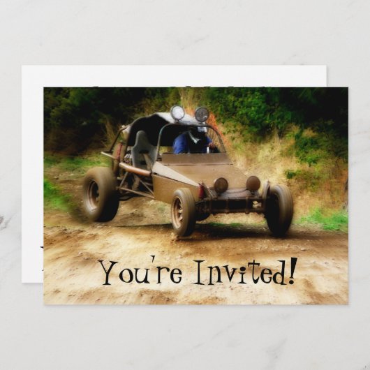 Anpassbare Düne Buggy Mudfest - Sie sind eingelade Einladung (Vorne/Hinten)