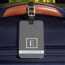 Anpassbare Dunkelgrau mit weißem Polka-Dot