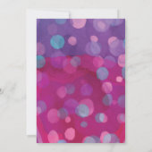 Anpassbare dunkelrosa Meerjungfrau zum Geburtstag Einladung (Rückseite)