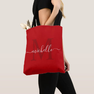 Anpassbare Dunkle Crimson Burgundy Red Tasche