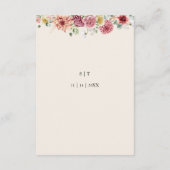 Anpassbare Dusty-Rose Begleitkarte (Rückseite)