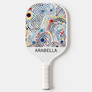 Anpassbare dynamische, fett gepunktete kosmische A Pickleball Schläger
