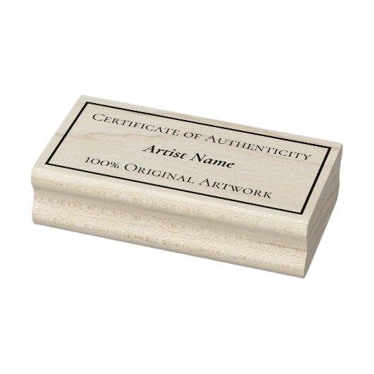 Anpassbare Echtheitsbescheinigung Gummistempel (Stempel)