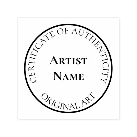Anpassbare Echtheitszertifikate-Briefmarke Permastempel (Design)