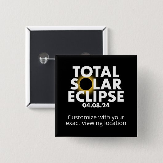 Anpassbare Eclipse 2024 Button (Vorne & Hinten)