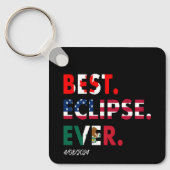 Anpassbare Eclipse 2024 Schlüsselanhänger (Vorderseite)