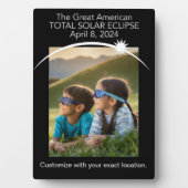 Anpassbare Eclipse Foto Plaque Fotoplatte (Vorderseite)