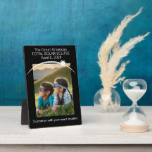 Anpassbare Eclipse Foto Plaque