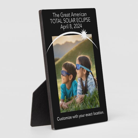Anpassbare Eclipse Foto Plaque Fotoplatte (Seite)