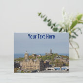 Anpassbare Edinburgh-Karte, Schottland (Stehend Vorderseite)