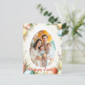 Anpassbare 🐇 Egg-Squisite OsterErinnerungen Feiertagspostkarte (Stehend Vorderseite)