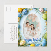 Anpassbare 🐇 Egg-tastic Oaster Snapshot Feiertagspostkarte (Vorne/Hinten)