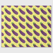 Anpassbare Eggplant Geschenkpapier (Flach)