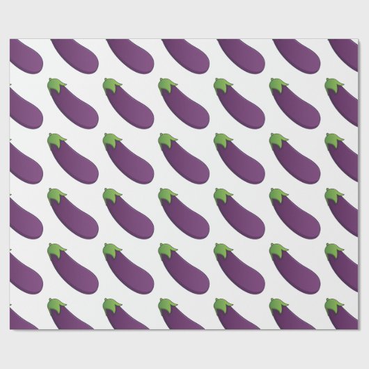 Anpassbare Eggplant Geschenkpapier (Flach)