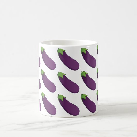 Anpassbare Eggplant Kaffeetasse (Mittel)