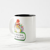 Anpassbare Eichhörnchen-Tasse "Auf der 'Nizzaer Li Zweifarbige Tasse (Vorderseite Links)