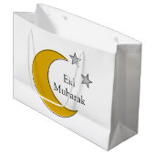Anpassbare Eid-Geschenktasche Große Geschenktüte (Vorderseite Schrägansicht)