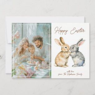 Anpassbare 🐇 Eierstra Niedlich Hoppy Oaster Feiertagskarte