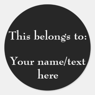 Anpassbare Eigenschaftenkleber Runder Aufkleber