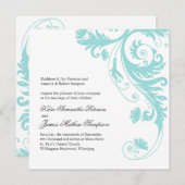 Anpassbare Einladungen für Hochzeiten (Vorne/Hinten)