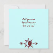 Anpassbare Einladungen von Sonne und Mond (Rückseite)