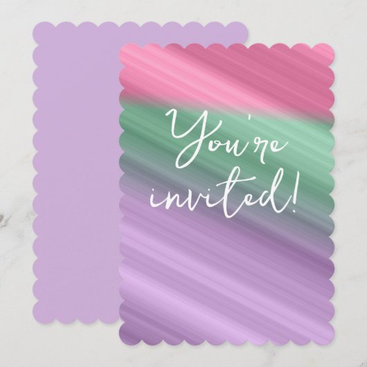 Anpassbare Einladungskarten (Vorne/Hinten)