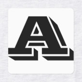 Anpassbare eiserne Buchstaben Etiketten (Design 1)