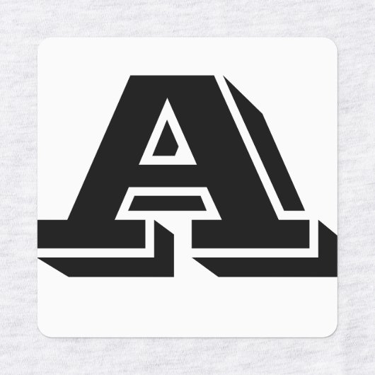 Anpassbare eiserne Buchstaben Etiketten (Design 1)