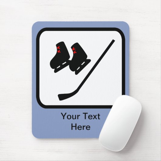 Anpassbare Eishockey-Logos Mousepad (Mit Mouse)