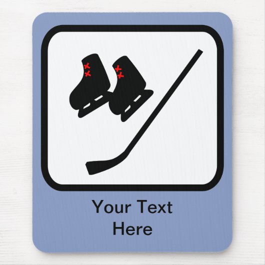 Anpassbare Eishockey-Logos Mousepad (Vorne)