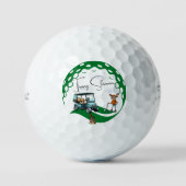 Anpassbare Elchgolfer und Gopher Golfball (Vorderseite)