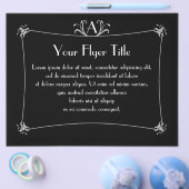 Anpassbare Elegangrenze mit Monogramm Flyer (Einzeln)