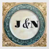 Anpassbare Elegant-Design-Fensterklammer Fensteraufkleber (Blatt)