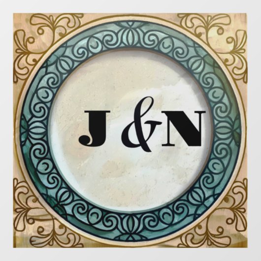 Anpassbare Elegant-Design-Fensterklammer Fensteraufkleber (Blatt)