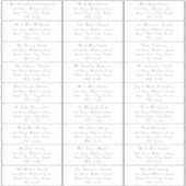 Anpassbare elegante Hochzeitgastadressen Aufkleber (Vorderseite)