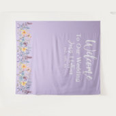 Anpassbare elegante Lavendelkulisse Wandteppich (Vorderseite (Horizontal))