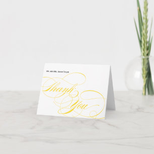 Anpassbare Elegante Script Dankeschön Karte - Yell