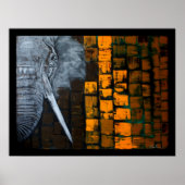 Anpassbare Elephant Poster (Vorne)