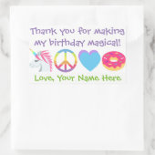 Anpassbare Emoji Danke Stickers (Tasche)