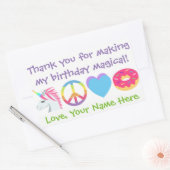 Anpassbare Emoji Danke Stickers (Umschlag)