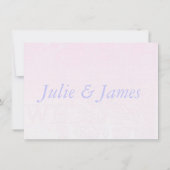 Anpassbare, empfindliche RSVP-Antwortkarte für Hoc Einladung (Rückseite)