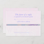 Anpassbare, empfindliche RSVP-Antwortkarte für Hoc Einladung (Vorne/Hinten)