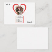 Anpassbare Englisch Springer Spanisch Valentine Mitteilungskarte (Vorne/Hinten)